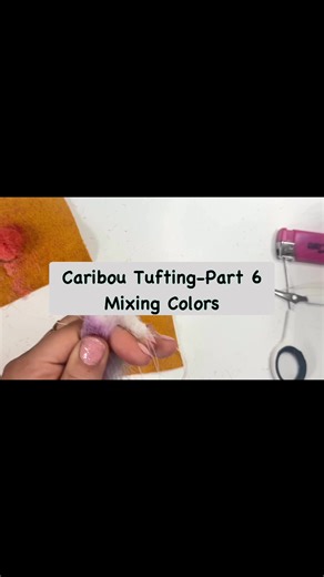 Part 6: Learn to Caribou Tuft-Mixing colors 🎨✨Mixing colors to add depth and make your tufting pop! #CaribouTufting #TuftingTutorial #CaribouHair #IndigenousArt #MetisArt #HandmadeTraditions #fblifestyle | Brittany's Handmade Designs