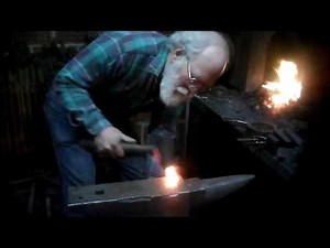 Blacksmith Demo of Woodash Flux for Forge Welding a Tomahawk