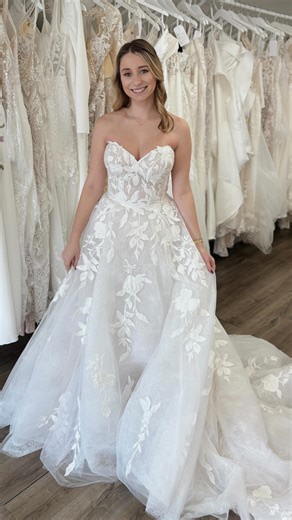 New Arrival - Sibila 🤍💍 A true classic lacy ballgown showstopper 🤩 We can’t help but stare in awe of her! ✨ Make your appointment at the link in bio and write “Sibila” in the notes to be one of the first to try her on 🥂 Follow: @vaydajanebridal 🪽 SEO: Vayda Jane Bridal, modern bride, Midwest bride, Illinois bride, 2026 bride, 2027 bride, Effingham bridal shop, wedding dress inspo, bridal boutique, wedding fashion, say yes to the dress, bride to be, effortless bridal style, luxury bridal exp