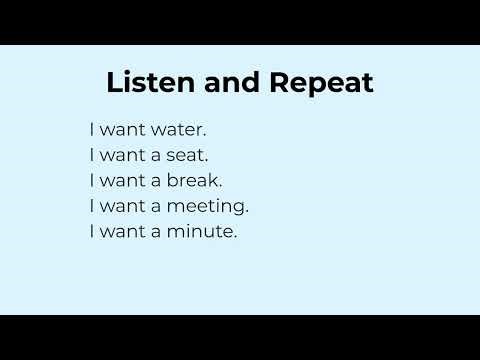 Day 6 - New Beginner English: “I want” – Very Easy English Chunk Lesson