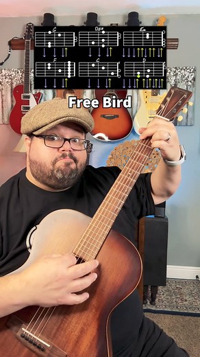 35K views · 517 reactions | Free Bird Guitar Tutorial! #guitar #guitarra #guitare #music #musica #chevansmusic #musician #guitartutorial #acousticcover #learnguitar #musicteacher #guitarlessons #guitarteacher #easy #beginner #chords #guitarist #guitaristsoftiktok #guitarists #guitariste #guitarist #guitarists #guitaristsofinstagram #guitarplayer | Chas Evans | Facebook