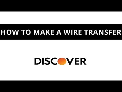 Discover bank - wire transfer