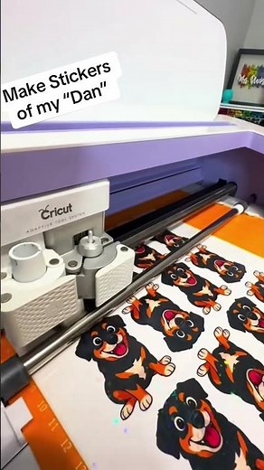 Make stickers at home with Cricut #cricut #cricutprintthencut