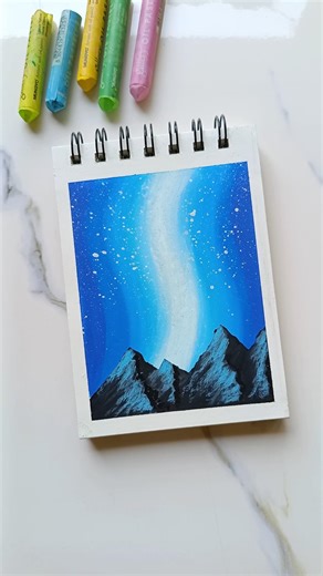 This Galaxy Sky Looks Like a Dream ✨🏔️ #Shorts