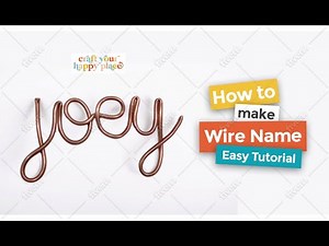 How to Make Wire Names | Wire Art