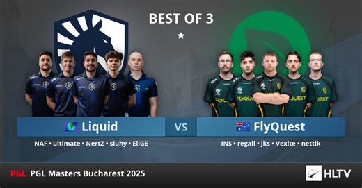 Liquid vs FlyQuest at PGL Masters Bucharest 2025