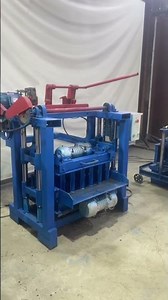 Manual Small Concrete Block Machine in Africa, Portable Concrete Brick Machine #blockmaker #concrete