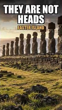 Easter Island Heads Have Bodies #easterisland #shorts