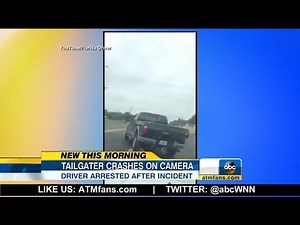 Road Rage Truck Driver Gets in Accident
