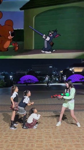 톰과 제리 🤣🙀🐭 #크림지유 #challenge #dance #kpop #funny #omg #wow #톰과제리