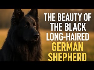 “The Beauty of the Black Long-Haired German Shepherd | Rare Majestic Dog Revealed