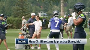 Pelissero: Geno Smith (knee, hip) returned to Seahawks practice Monday | 'Inside Training Camp Live'