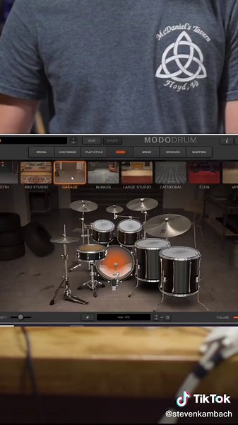 here is a quick first look for me of MODO DRUM from @ikmultimedia #drums #drummer #drumtok #recording #vst #plugin #free #songwriting #songwriter