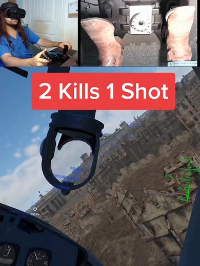 Intense Helicopter Combat in War Thunder VR