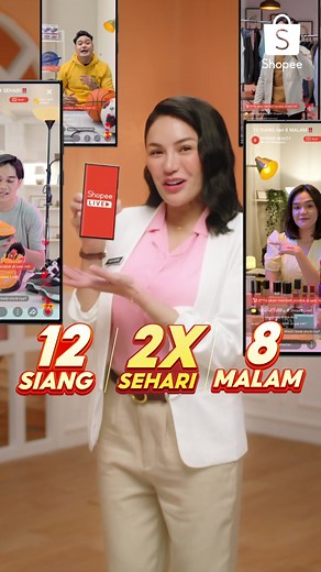 Belanja Murah 2x Sehari di Shopee LIVE!