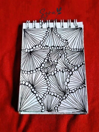 Just lines, dots, and a calm mind.. This pattern feels like meditation in motion... 🖊️✨#creatorsearchinsights #zentangle #doodle #doodles #drawing