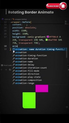 🔥 Rotating Border Animation using CSS 🤯