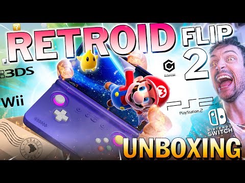 Retroid Pocket FLIP 2 CHEGOU ! UNBOXING do RPflip2 GAMEPLAY de PS2, Wii, 3DS, PSP, GAMECUBE e MAIS !
