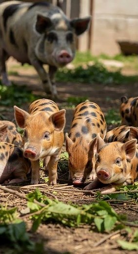 Adorable Piglet Sounds (Baby Pigs Playing and Cuteness Overload #Piglets #CuteAnimals #FarmLife