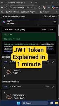 JWT Token Explained in 60 Seconds | Header, Payload & Signature