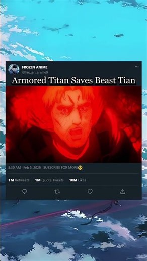 Armored Titan saves Beast Titan💀| Attack on Titan⚔️