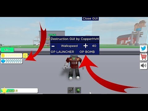 DESTRUCTION SIMULATOR ROBLOX HACK / SCRIPT | UNLIM MONEY | WALKSPEED | NOT CLICKBAIT!