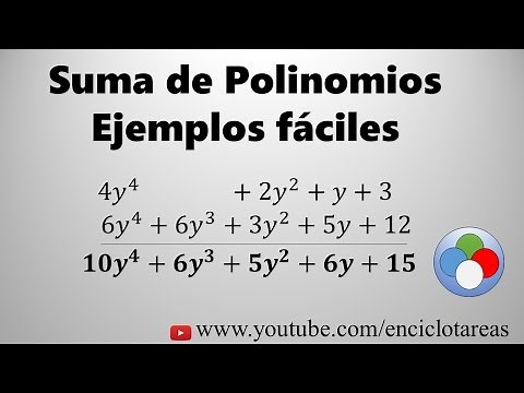 Suma de Polinomios - Ejemplos fáciles