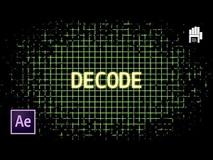 Decode Text Animation Tutorial | After Effects Text Animation