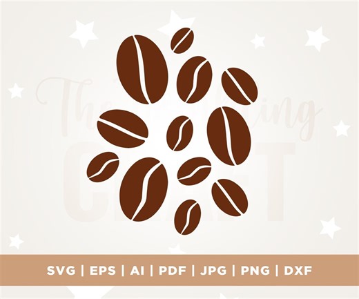 Coffee Bean Svg, Coffee Bean Cluster Svg, Coffee Svg, Cricut, Png, Svg, Sublimation, Coffee Svg, Silhouette, Coffee Cut File, SVG, PNG - Etsy