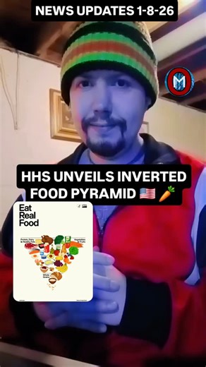 #BREAKING: HHS Unveils Inverted Food Pyramid. New dietary guidelines for medical professionals will subsequently follow. Let's discuss! 🇺🇸 🥕 #health #nurtition #hhs #lifestyle | Preston All-natural Olson