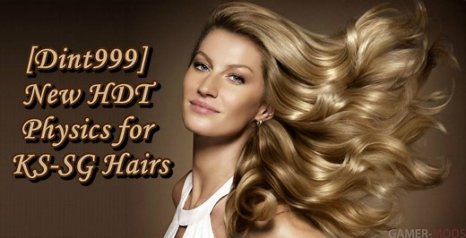 [Dint999] Физика HDT причесок и париков из пака KS-SG / New HDT Physics for KS-SG Hairs