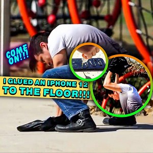 52M views · 652K reactions | I GLUED An IPHONE 12 TO FLOOR!!! (WE GOT SOME HILARIOUS REACTIONS) 藍 | Legit Tim | Facebook