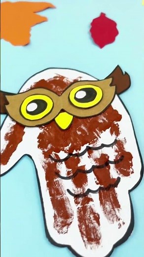 How to Make a Handprint Owl Craft