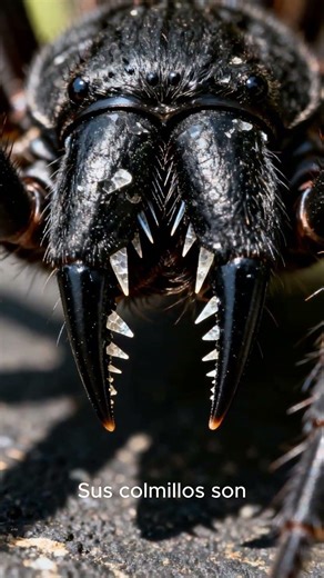 "The spider that can pierce your NAILS with its fangs 🦷🕷️ #funfacts #curiosities #animals