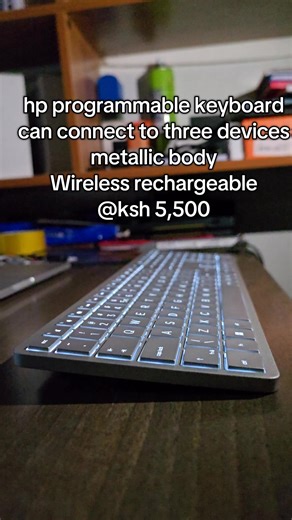 hp programmable keyboard Wireless backlight connects to three devices #wirelesskeyaboard #backlight #wirelesskeybaordwithbacklight #nairobitiktokers #