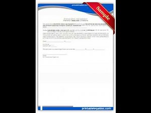 Free Printable "Warranty Deed, With Limitations" Forms