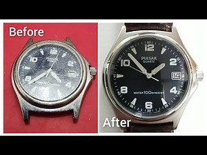 Full Restoration Pulsar Military Watch Y147 Quartz Movement