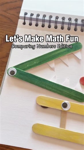 If your child struggles with comparing numbers, try this hands-on greater than, less than, equal to activity! 🐊 As a former award-winning teacher, one of the biggest mistakes I see in math is skipping the hands-on learning. Kids need to see and feel math to really understand it, not just memorize symbols on a worksheet. Using UNO cards and popsicle stick alligators turns a tricky concept into something fun, visual, and easy to grasp. Plus, it builds confidence and encourages independent learnin