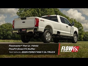 FlowFX Direct-Fit Muffler for 2017-2024 Ford F250/F350 6.2L, 6.8L, 7.3L Engines (718102)