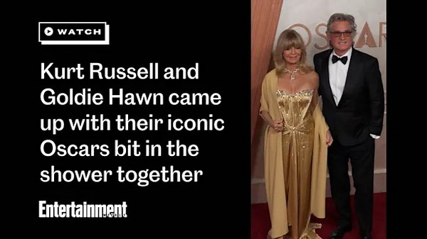 Kurt Russell and Goldie Hawn came up with their iconic Oscars bit in the shower together
