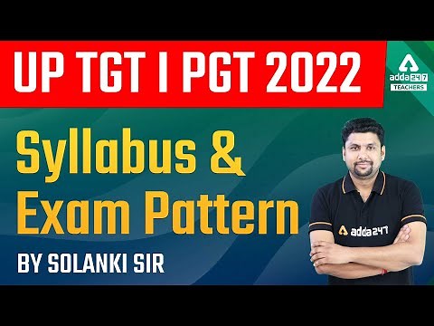 UP TGT PGT Syllabus & Exam Pattern 2022