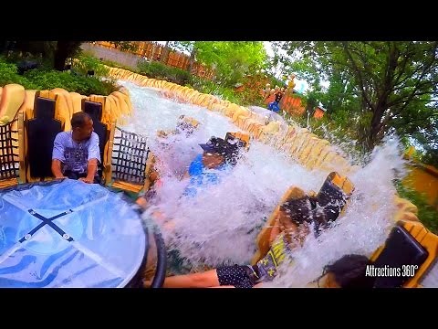 Popeye Raging Rapids Water Ride - Universal Orlando - SOAKED!