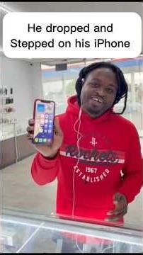 It was raining and he dropped his iPhone and stepped on it #apple #repair #iphone #houston #texas