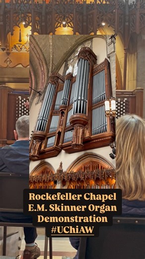 Highlights of the Rockefeller Chapel E.M. Skinner Organ Demonstration with Thomas Weisflog, SM’69 🎶 #uchicago #uchiaw | UChicago Alumni