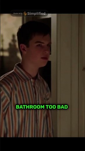 Young Sheldon S07 E04 Sheldon's First Experience with a Bathroom Schedule 😂! #funny
