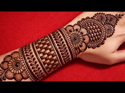 Beautiful Back Hand Mehendi Design for Beginners | Easy & Stylish