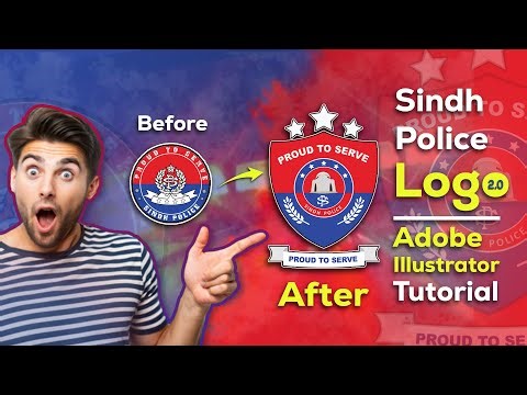 Sindh Police Logo 2.0 | Adobe Illustrator Tutorial