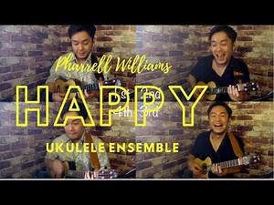 Happy (Pharrell Williams) Ukulele Ensemble Ver.【TAB score】
