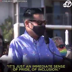 217K views · 7.3K reactions | A new rainbow-colored Pride lifeguard tower was unveiled in Long Beach yesterday to replace the original one, which was destroyed in a fire in March. https://abc7.la/3xjCySB ️‍ | ABC7 | Facebook