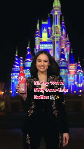 @SofiaCarson Walt Disney World 50th Anniversary #CocaCola bottles = #RealMagic. ✨ Find your favorite at the parks starting today! #Disney #DisneyParks #DisneyWorld50